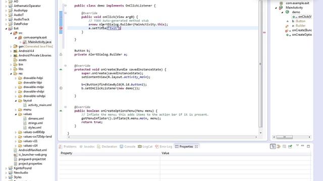 Android Application | Exit Button | Java | SSCoding смотреть онлайн