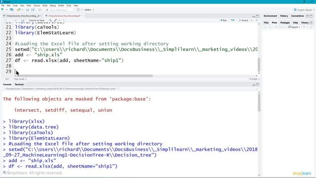 Decision Tree In R | Decision Tree Algorithm | Data Science Tutorial | Machine Learning |Simplilear