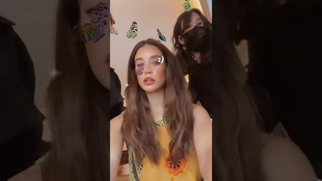 María Pedraza butterfly 🦋 filter 😍