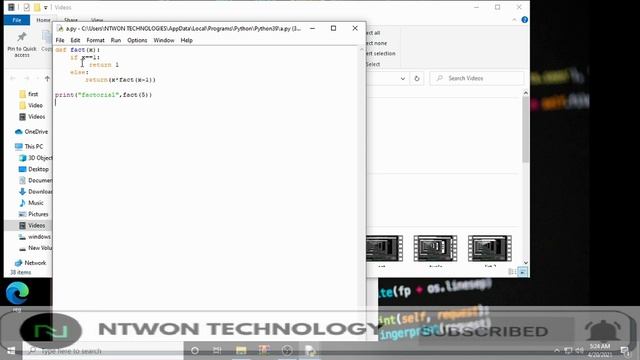 python recursive function смотреть онлайн