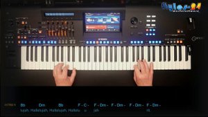 Hallelujah 2 - Lucy Thomas, Cover, eingespielt mit titelbezogenem Style auf Yamaha Genos 2