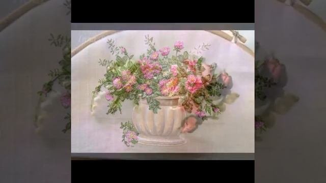 Необычные и красивые вышивки лентами.Мастер класс
