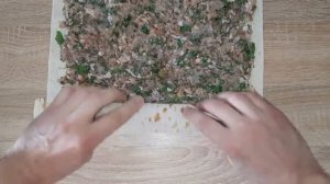 Рулет из лаваша и фарша