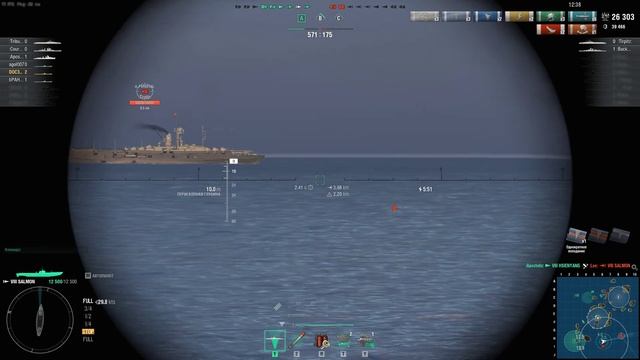 World of Warships 2021 08 USS Salmon (SS-182) смотреть онлайн