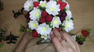 Букет ромашек с ягодами / ромашки из мыла / мыловарение