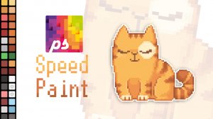 Pixel фанарт. Стикеры ВКонтакте. Кот Персик