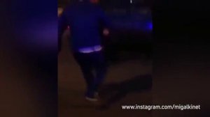 дал леща ДПСнику на задержании