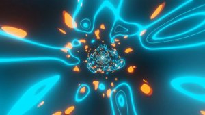 VJ LOOP NEON Orange Blue Tunnel Abstract Background Video Simple Lines Pattern 4k Screensaver