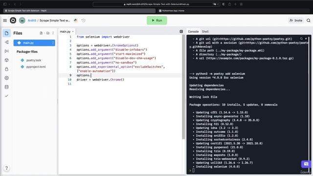 Scraping Simple Text with Selenium | Automate Everything with Python