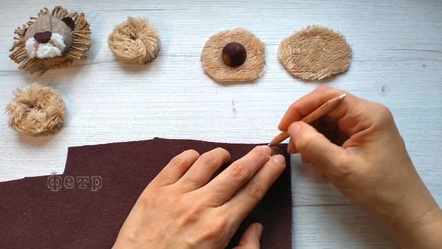 Из пластиковых крышек и ореховой скорлупы делаю льва. смотреть онлайн