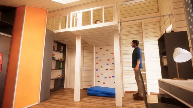 Проект детской комнаты в деревянной мансарде смотреть онлайн