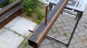 166 Делаем навес  Установка столбов в землю по новой технологии 1