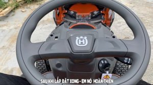 Giao Máy Cắt Cỏ Ngồi Lái Husqvarna TC138 Về Đại Lải - Vĩnh Phúc | Cắt Cỏ Vườn Mít