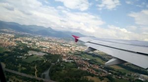 Milan Orio al Serio airport-  take off in 4k