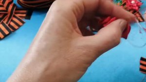 Мастер-класс "Брошь Георгиевская лента"