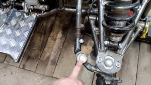 Самодельный квадроцикл с АКПП. Рулевое управление.