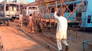 Handmade Hino Bus Production in Pakistan | Amazing Manufacturing Process Hino Bus at local Workshop