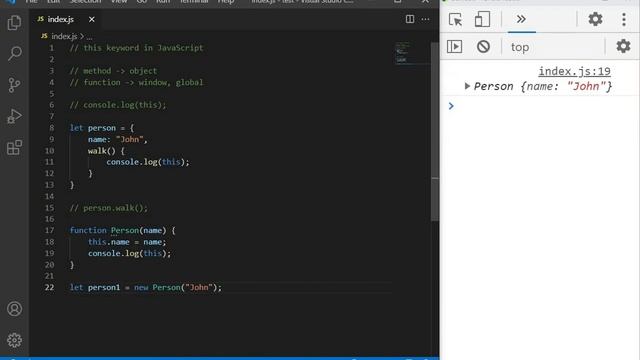 JavaScript this Keyword