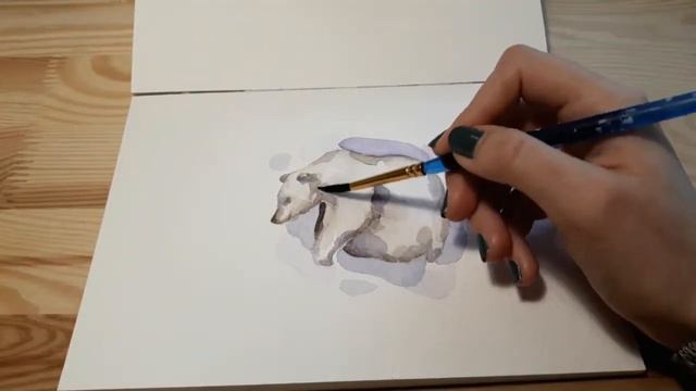 The Great Bear constellation watercolor Ursa Major // Созвездие Большая Медведица акварель смотреть онлайн