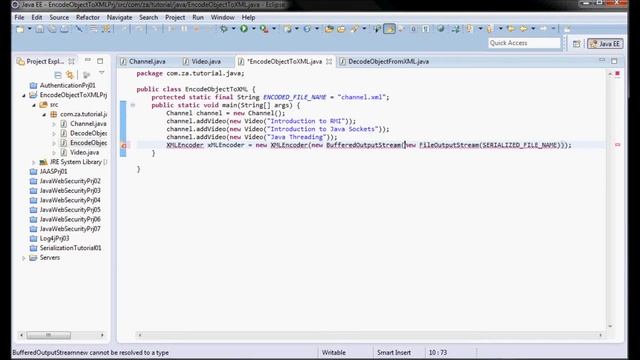 JavaBeans XML Encoding / Decoding смотреть онлайн