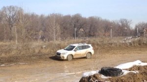 Тесты кроссоверов Subaru. Forester 5, Subaru Outback. Subaru XV. Полигон Астана Моторс. Алматы.