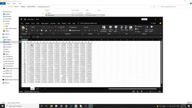 Save Data To Excel File In Python смотреть онлайн