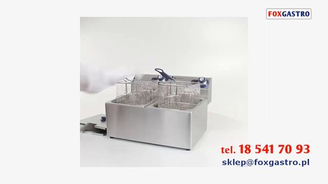 Frytownica 2x po 8l gastronomiczna Hendi 205839 podwójna 2x3500W смотреть онлайн