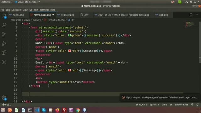 ADD, EDIT, DELETE, LIST using Livewire | Livewire CRUD Operation with Laravel 8 | Learning Points