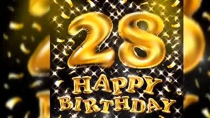 Красивое поздравление С Днем Рождения 28 летием! Музыкальная открытка! С Днем Рождения!