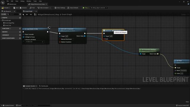 Unreal Engine 5 - Controlling MetaSounds with UI Widgets