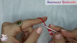 Вяжем "новогодний леденец" или разноцветный наборный ряд.