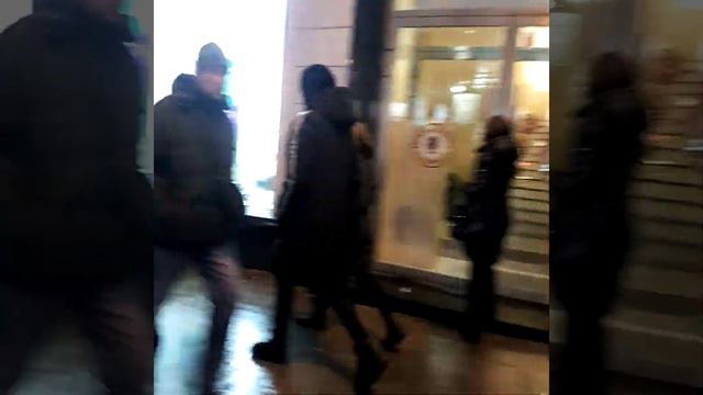 Пушкинская площадь, улица Тверская, Москва 14 февраля 2019 г. смотреть онлайн