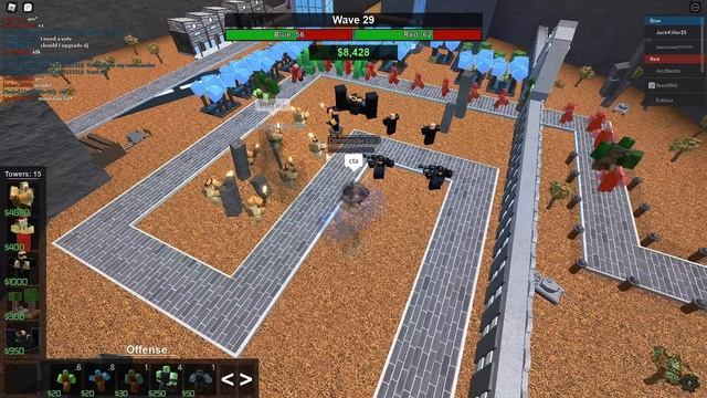 2 Players VS 6 Players (Only Green) Tower Battles Roblox смотреть онлайн