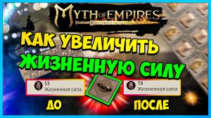 Myth of Empires как увеличить жизненную силу