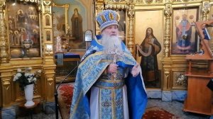 Проповедь после воскресной литургии и молебного пения о сохранении творения Божия