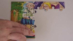 Собираем пазл для детей по мотивам сказки "Репка"