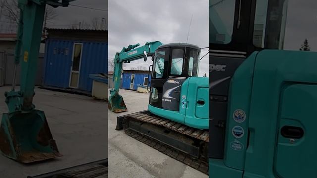 Привезли под заказ гусеничный экскаватор Kobelco SK75UR-5