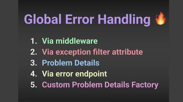 Global Error Handling | ASP.NET 6 REST API Following CLEAN ARCHITECTURE & DDD Tutorial | Part 4