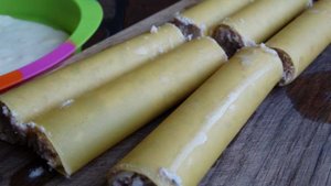 Канелони с фаршем трески