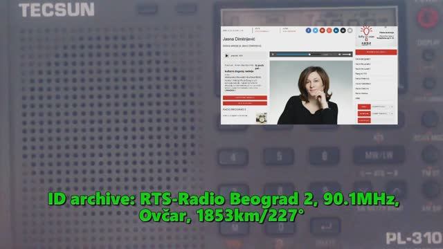 26.07.2020 10:25UTC, [Es], Radio Beograd 2, Сербия, 90.1МГц, 1853км