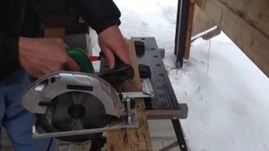 Ручная дисковая пила HITACHI тест