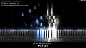 Чай индийский чай песня, караоке, текст, кавер на пианино