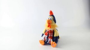 HS-17-1 Игрушка электромеханическая "Петушок" Mister Christmas (h=27 см; цвет: синий, желтый)