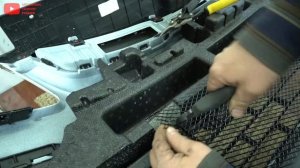 KIA RIO установка сетки в бампер (защита радиатора)