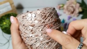 БЕСПОДОБНО! Бобинная пряжа с пайетками. Как сочетать с другой пряжей. Распаковка пряжи Алиэкспресс.