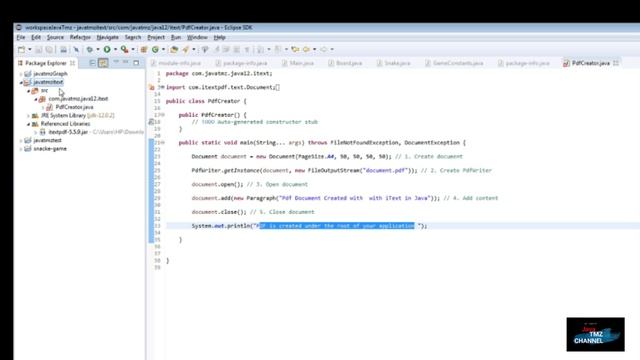 how to generate pdf in java using itext смотреть онлайн