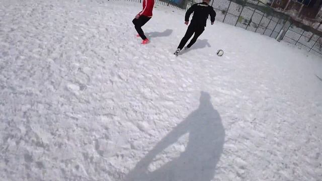 Эпизод 26.Short version.Мурманск.Зимний футбол.Экшн-камера Sony FDR-X3000 крепление на голову. смотреть онлайн