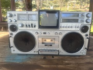 Телевизор JVC 3090 CQM, кассета, радио-Бумбокс - Ghetto blaster-ЯПОНИЯ-1976 год