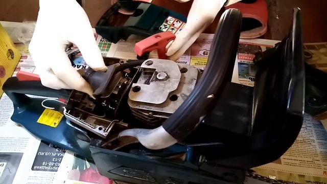 Ремонт бензопилы Баумастер gc 99458x. Глохнет при нажатии на газ