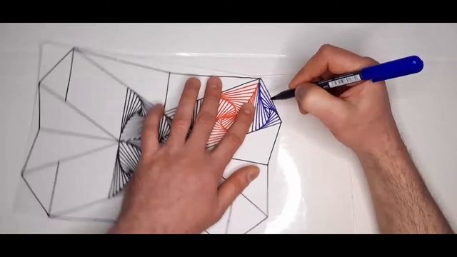 3D рисунок,иллюзия линий. смотреть онлайн